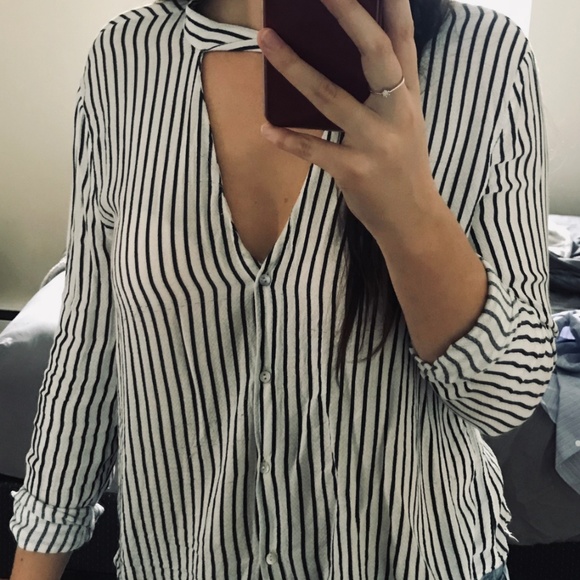 Striped Blouse - Picture 2 of 2